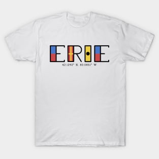 Erie Flag Font T-Shirt